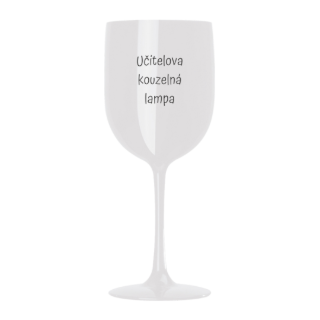 Obrázek Plastová sklenice na víno - Učitelova kouzelná lampa