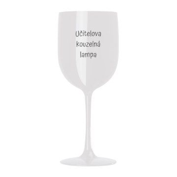 Obrázek Plastová sklenice na víno - Učitelova kouzelná lampa